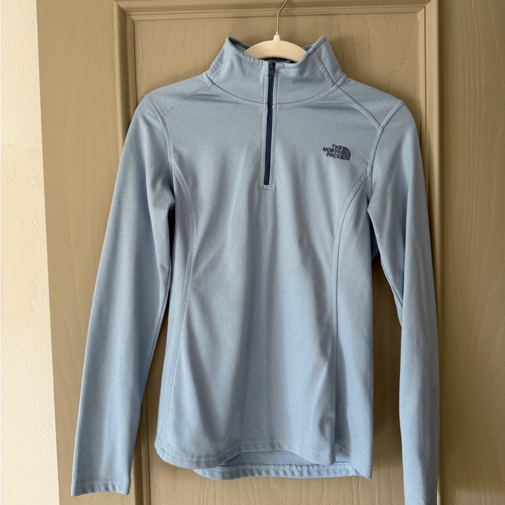 The North Face Sky Blue Quarter-Zip Pullover